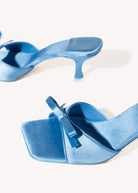 swatch_blue satin sweet on u slide sandal heeled sandals
