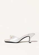 swatch_white satin sweet on u slide sandal heeled sandals