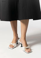 swatch_white satin sweet on u slide sandal heeled sandals