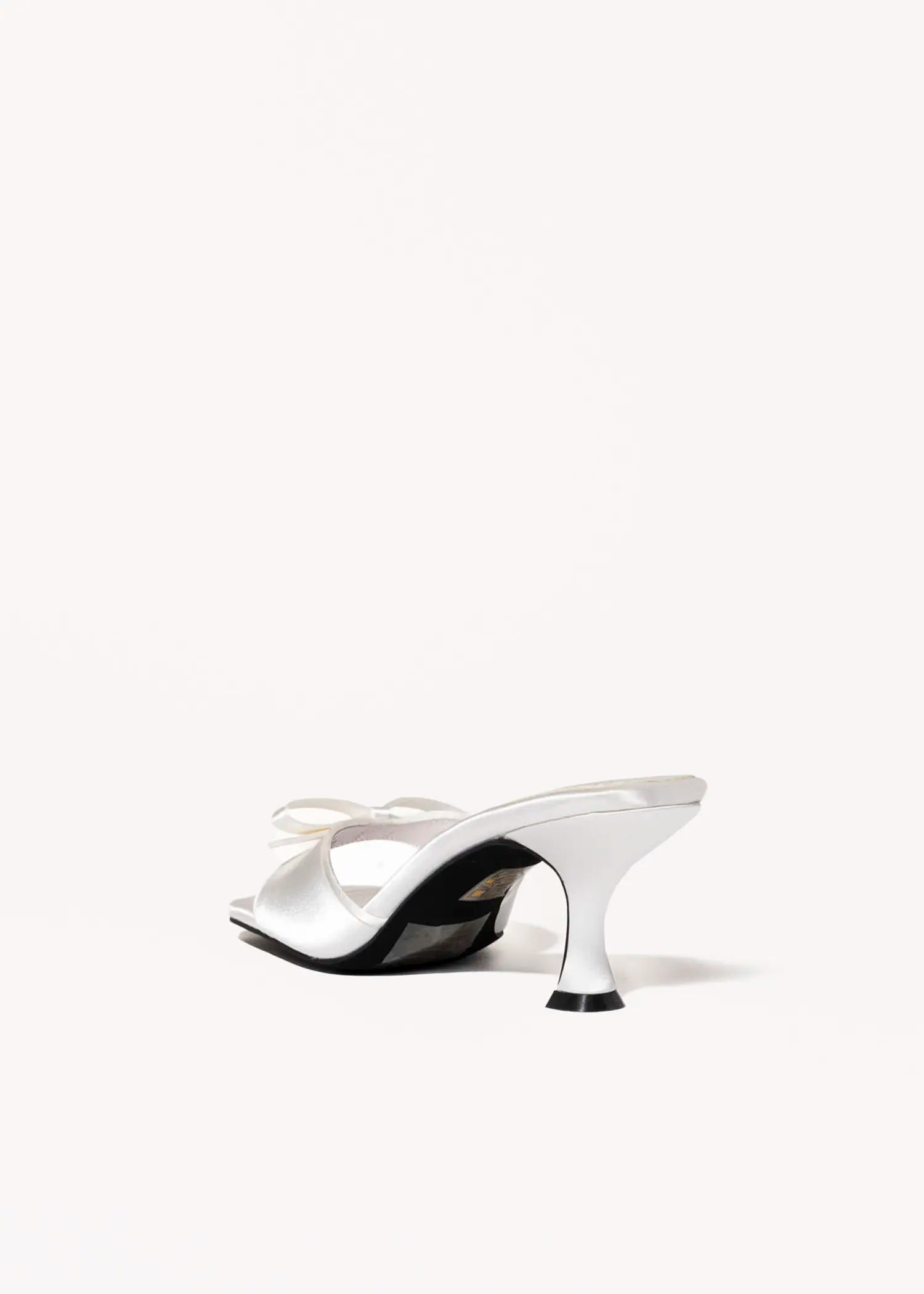 swatch_white satin sweet on u slide sandal heeled sandals