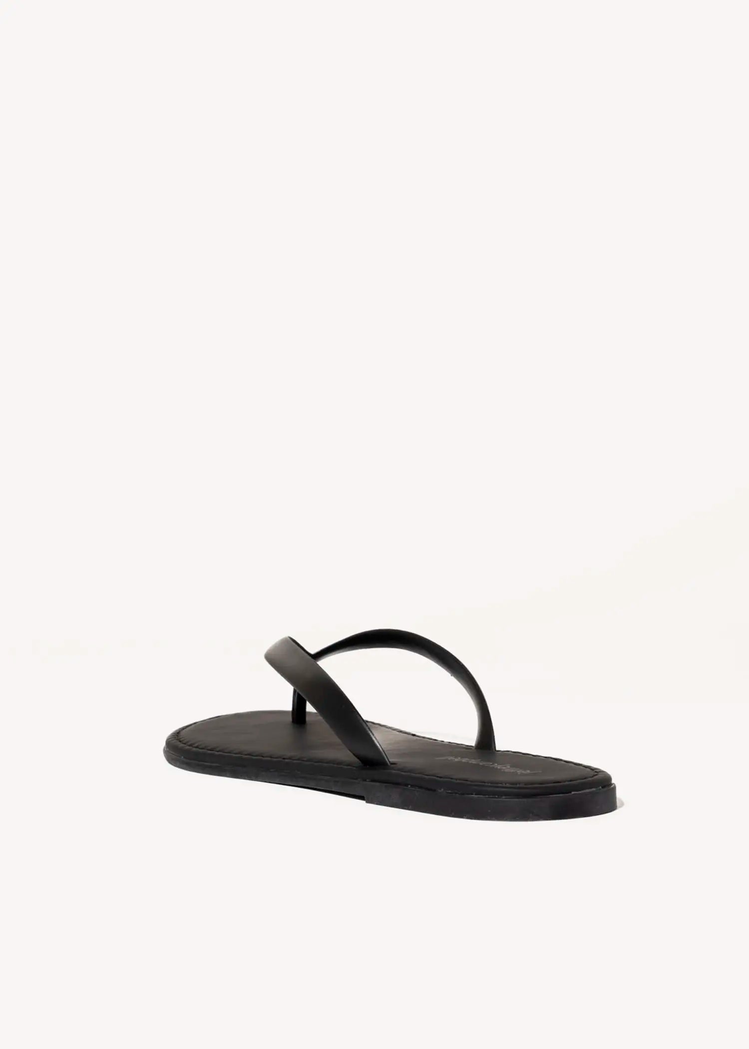 swatch_black beached jelly thong sandal flat sandals