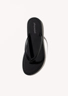 swatch_black beached jelly thong sandal flat sandals