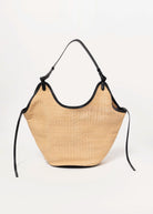 swatch_Natural/Black urban expressions ambrose raffia tote