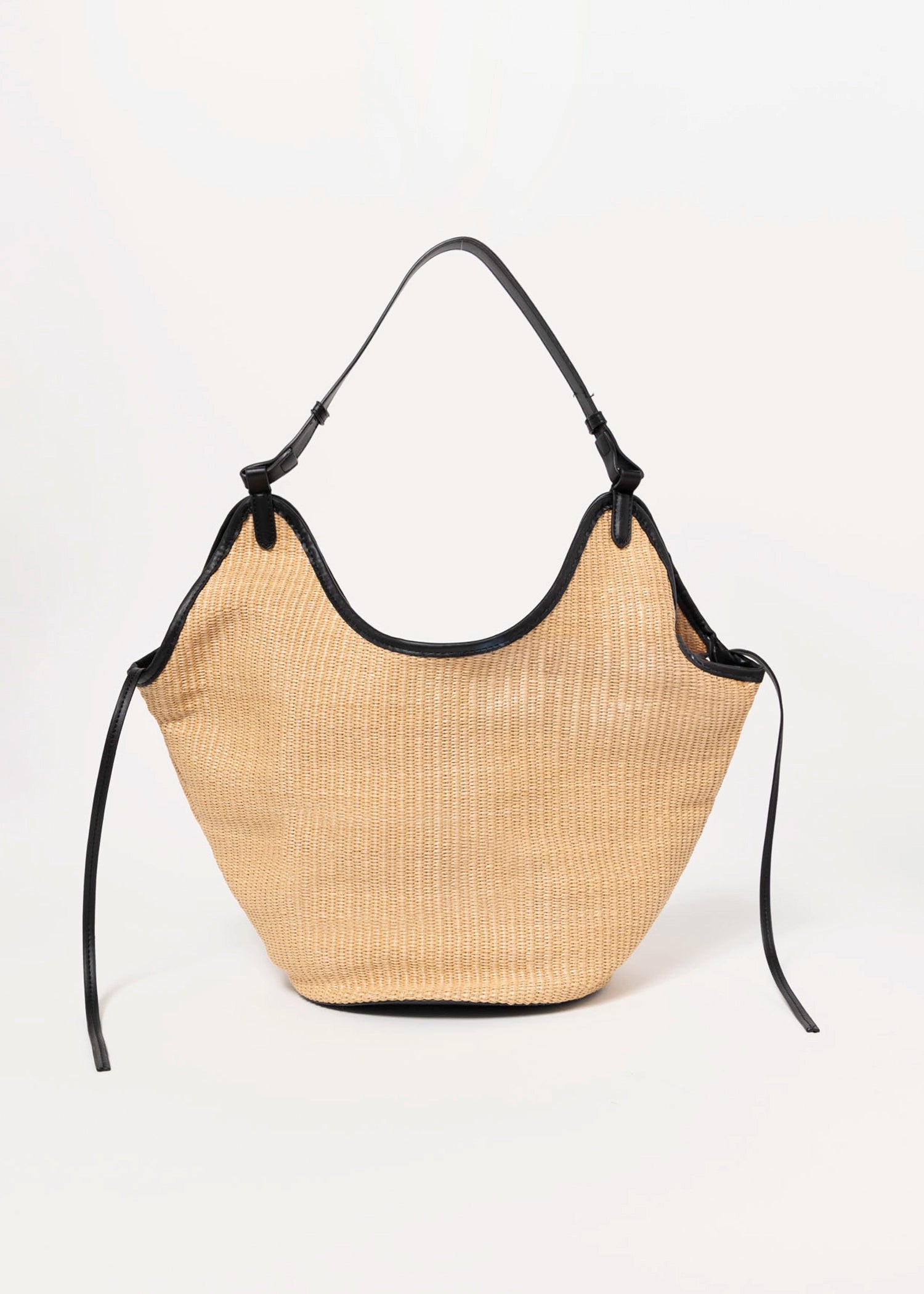 swatch_Natural/Black urban expressions ambrose raffia tote