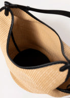 swatch_Natural/Black urban expressions ambrose raffia tote