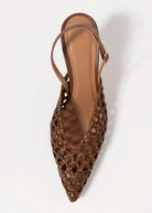 swatch_Brown leather eli woven pump heels