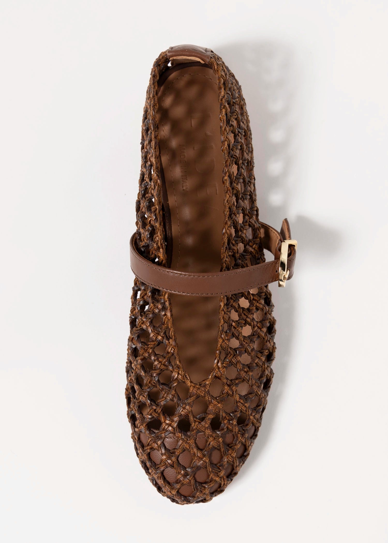 swatch_Brown Leather l'idea dolo woven mary jane