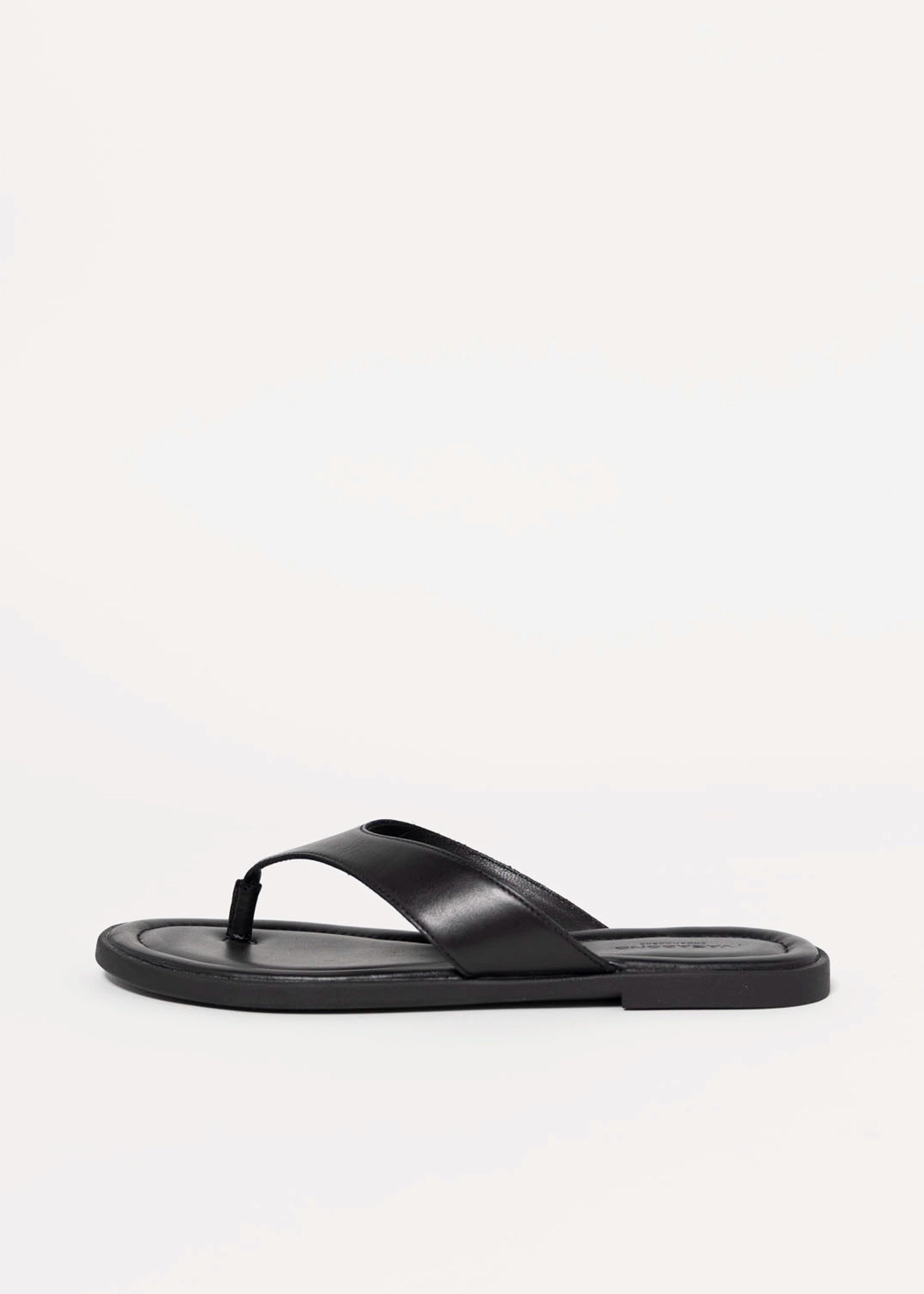 swatch_Black Leather vagabond zaida thong sandal