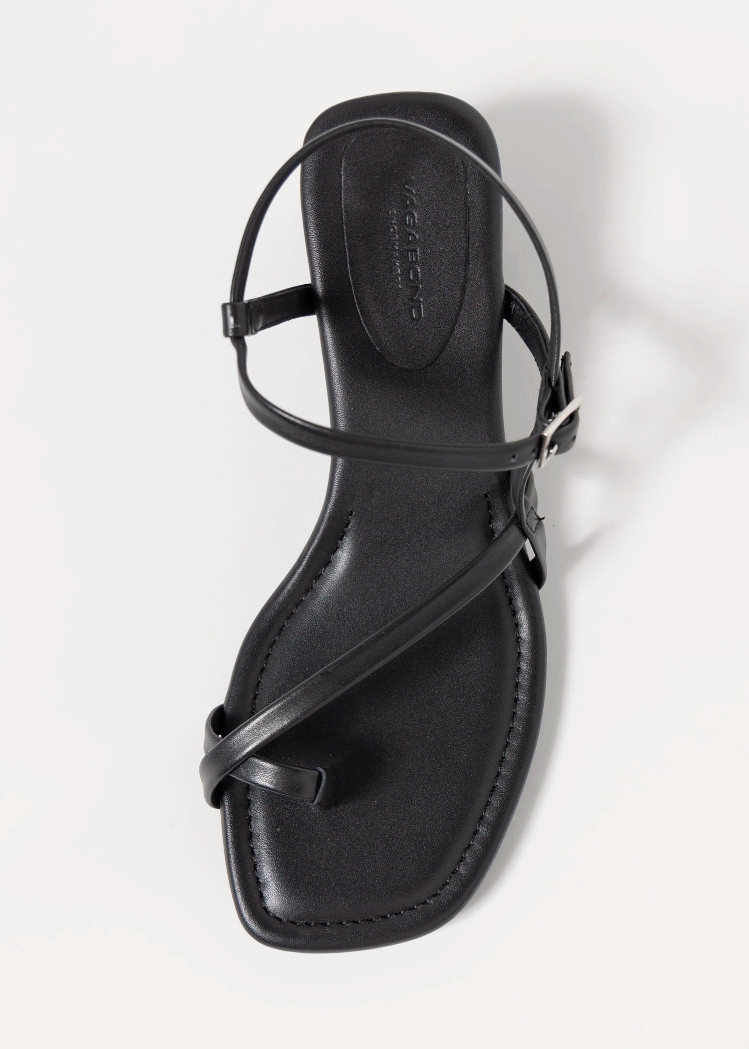swatch_Black Leather vagabond evie heeled sandal