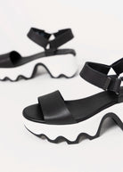 swatch_Black/Sea Salt sorel kinetic aura sandals