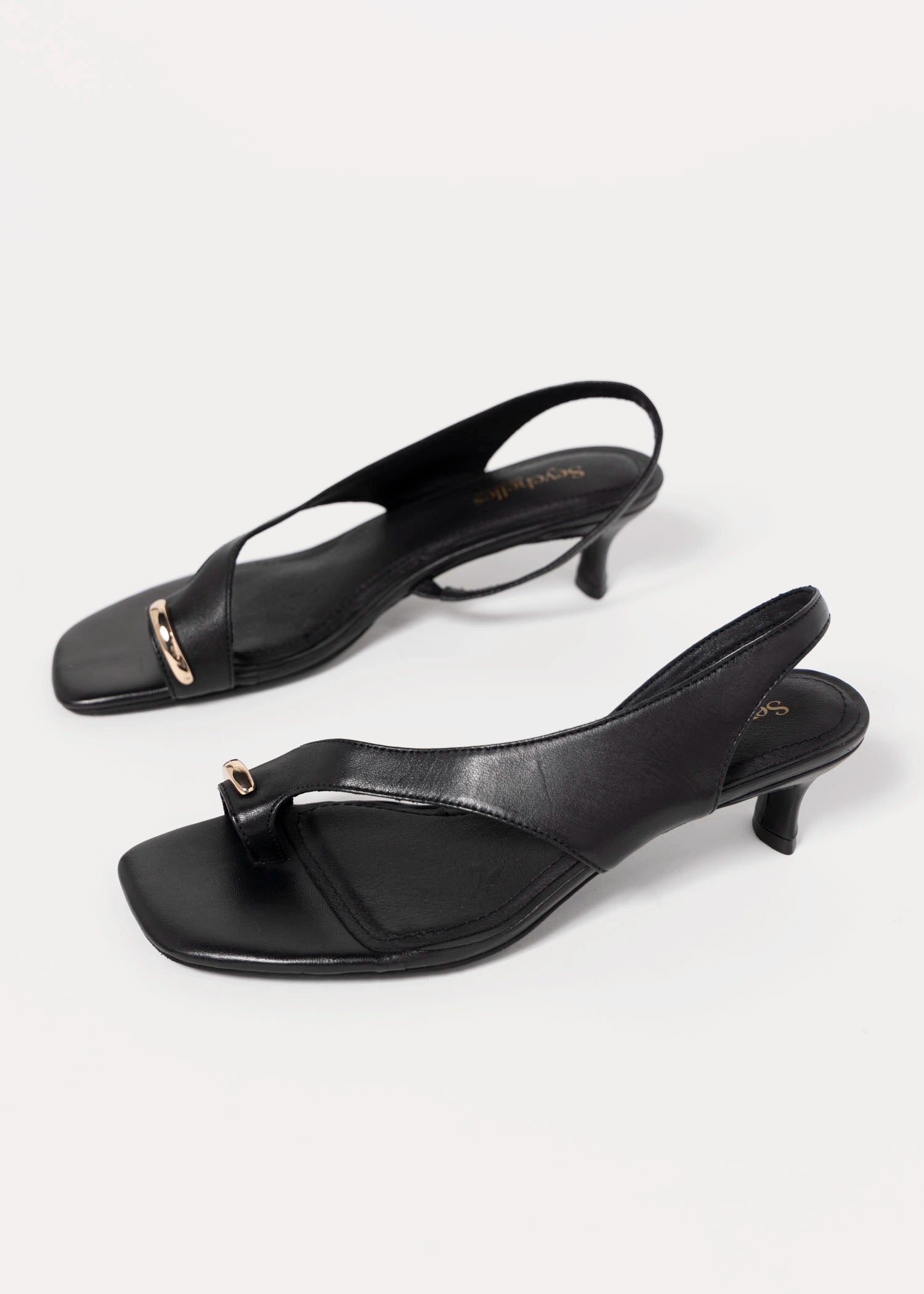 swatch_Black Leather seychelles sparks flying heeled sandal