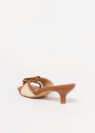 swatch_Cognac Vegan Leather coconuts porter kitten heel sandal