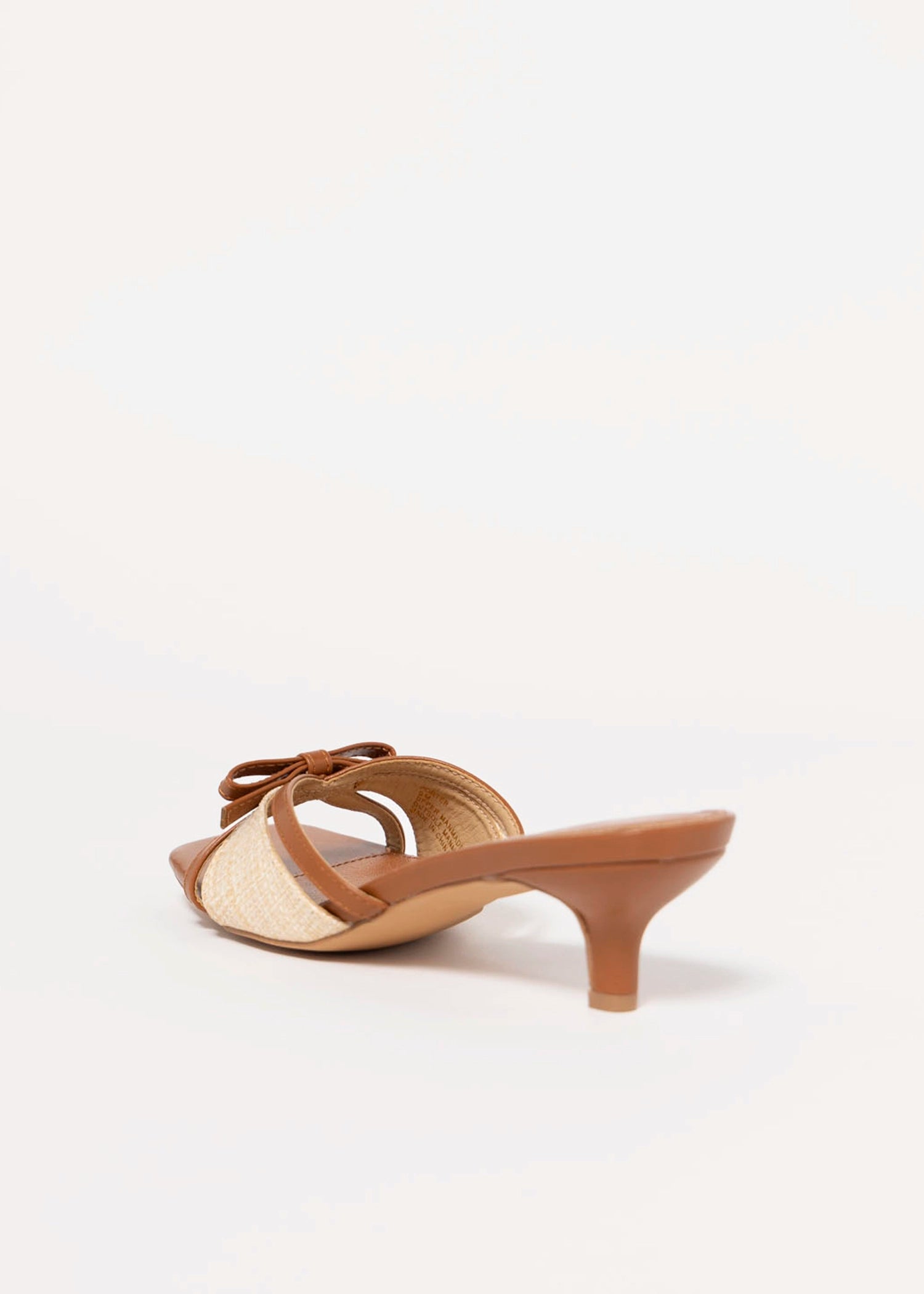 swatch_Cognac Vegan Leather coconuts porter kitten heel sandal