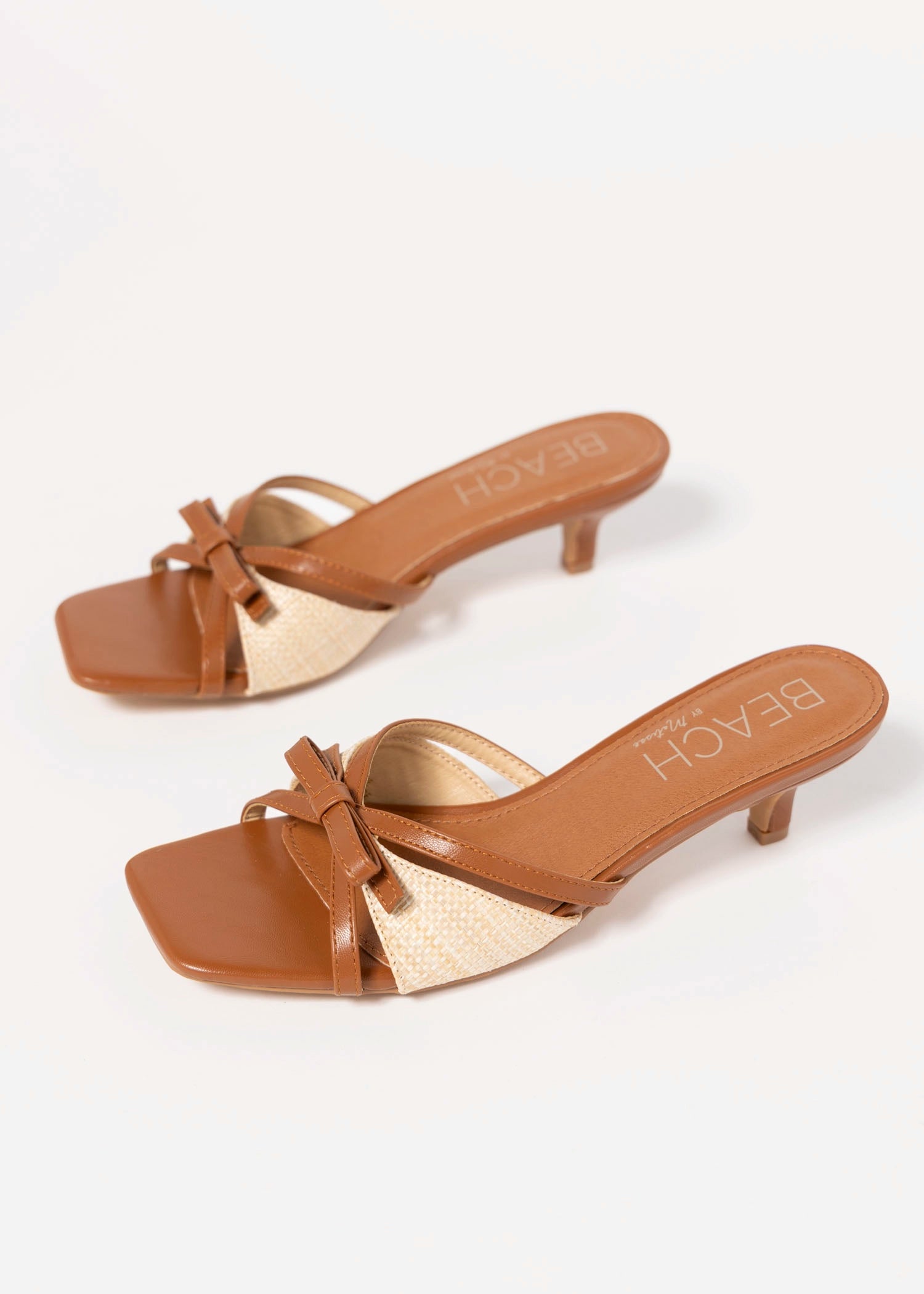 swatch_Cognac Vegan Leather coconuts porter kitten heel sandal