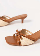 swatch_Cognac Vegan Leather coconuts porter kitten heel sandal