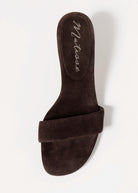swatch_Chocolate Suede matisse poppy kitten heel sandal