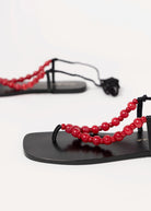 swatch_Black matisse elvie beaded thong sandal