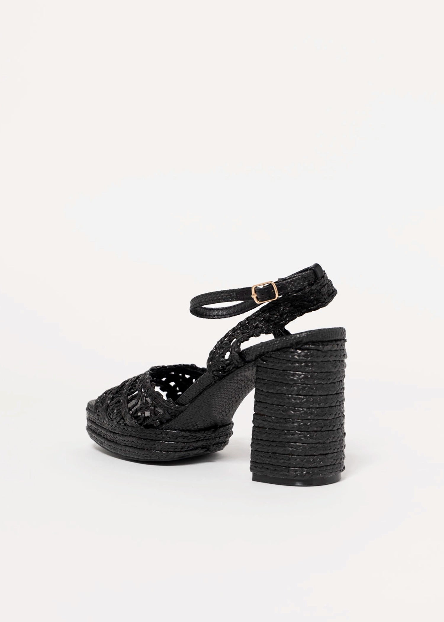 swatch_Black matisse orion raffia heeled platform sandal