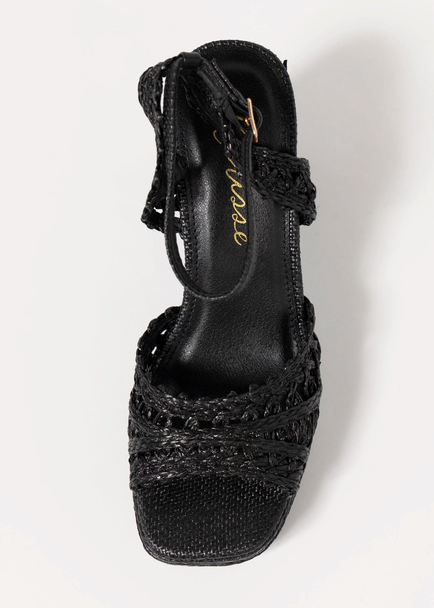 swatch_Black matisse orion raffia heeled platform sandal