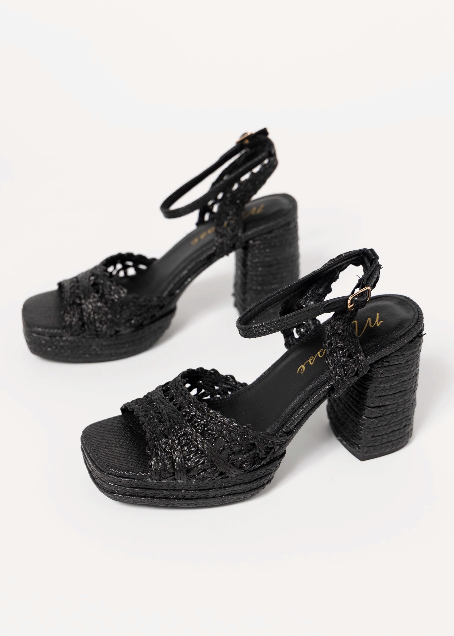 swatch_Black matisse orion raffia heeled platform sandal