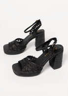 swatch_Black matisse orion raffia heeled platform sandal