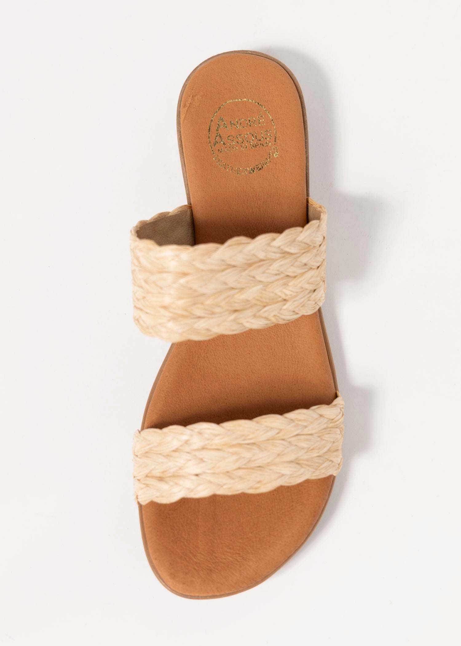 swatch_Raffia andre assous narice slide sandal