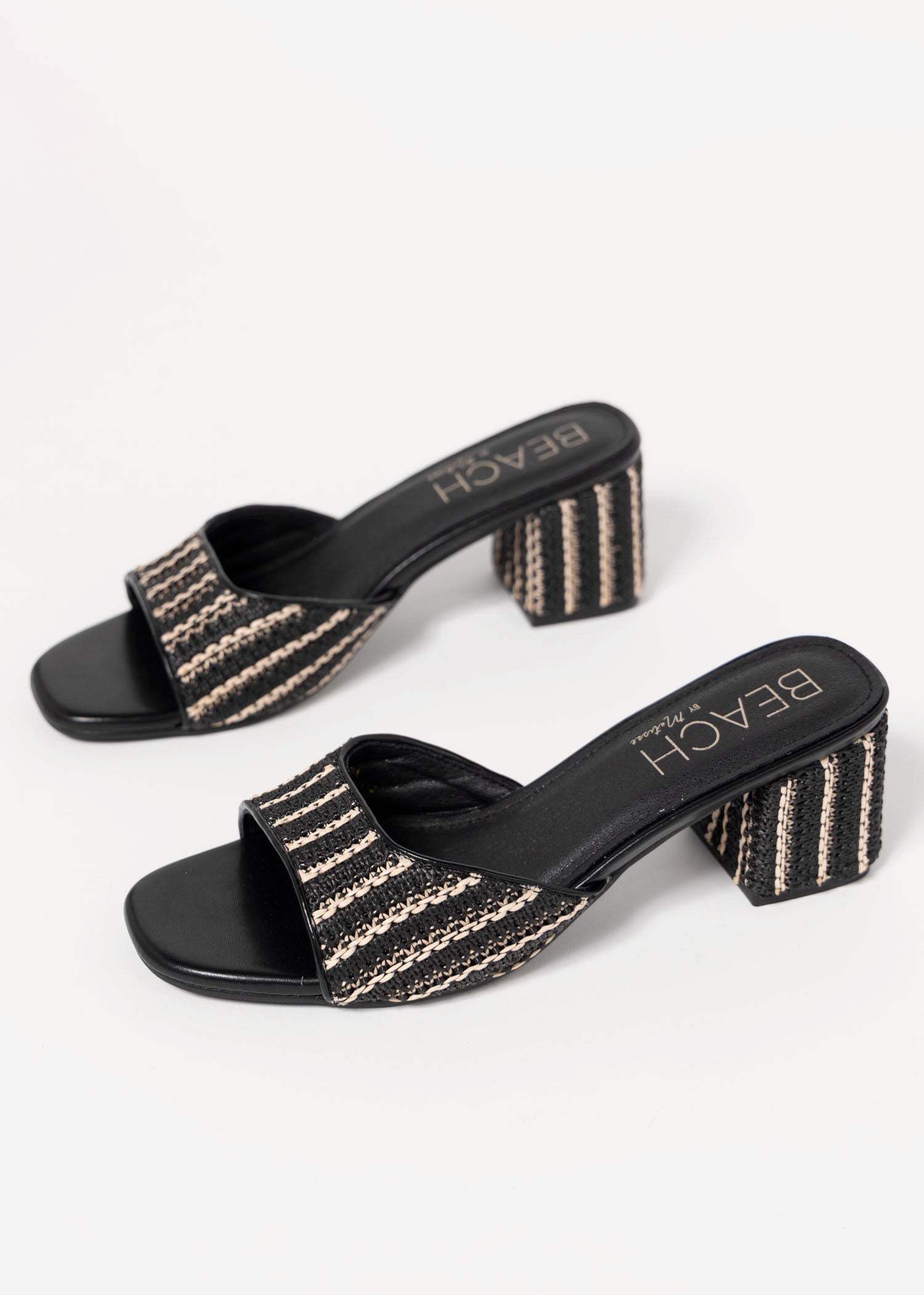 swatch_Black Raffia coconuts birdie heeled sandal