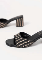 swatch_Black Raffia coconuts birdie heeled sandal