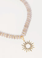 swatch_Taupe gail beaded necklace with sun charm