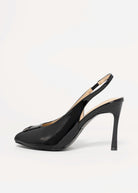 swatch_Black Patent clear cut peep toe slingback