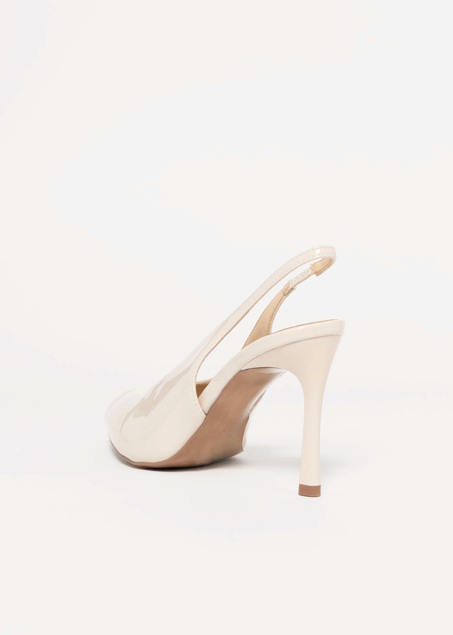 swatch_Ivory Patent clear cut peep toe slingback