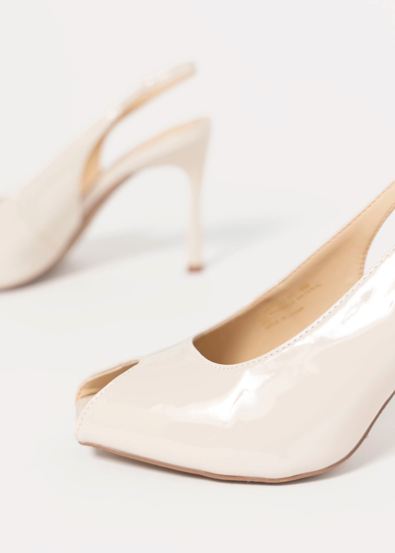 swatch_Ivory Patent clear cut peep toe slingback