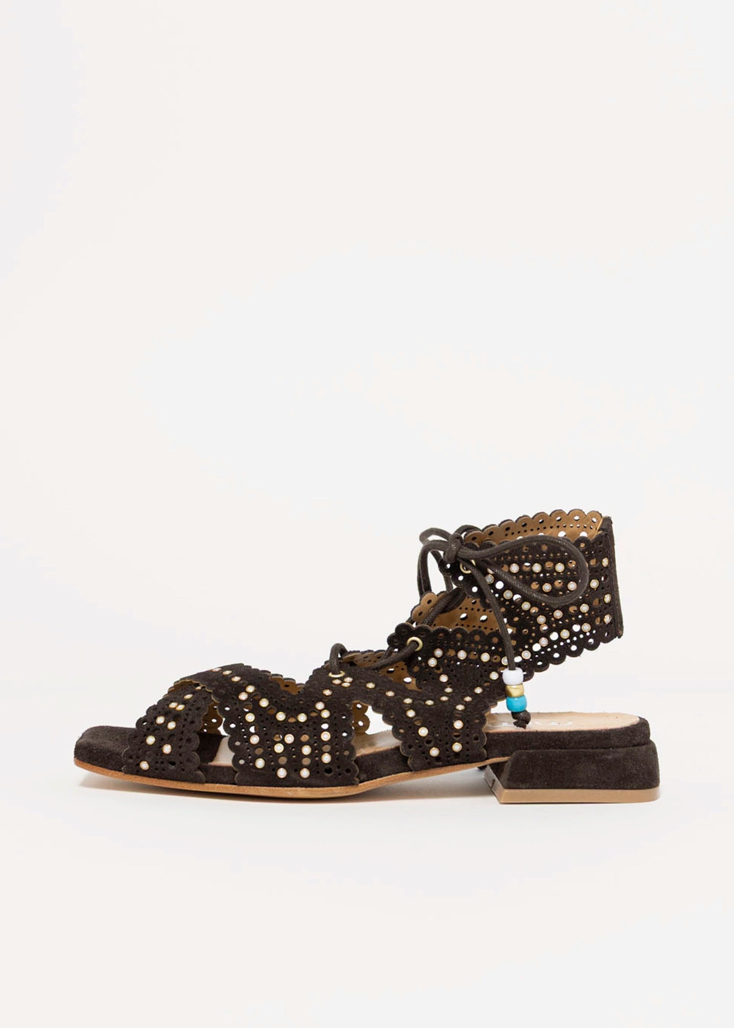 swatch_Brown Suede l'idea gladiator sandal