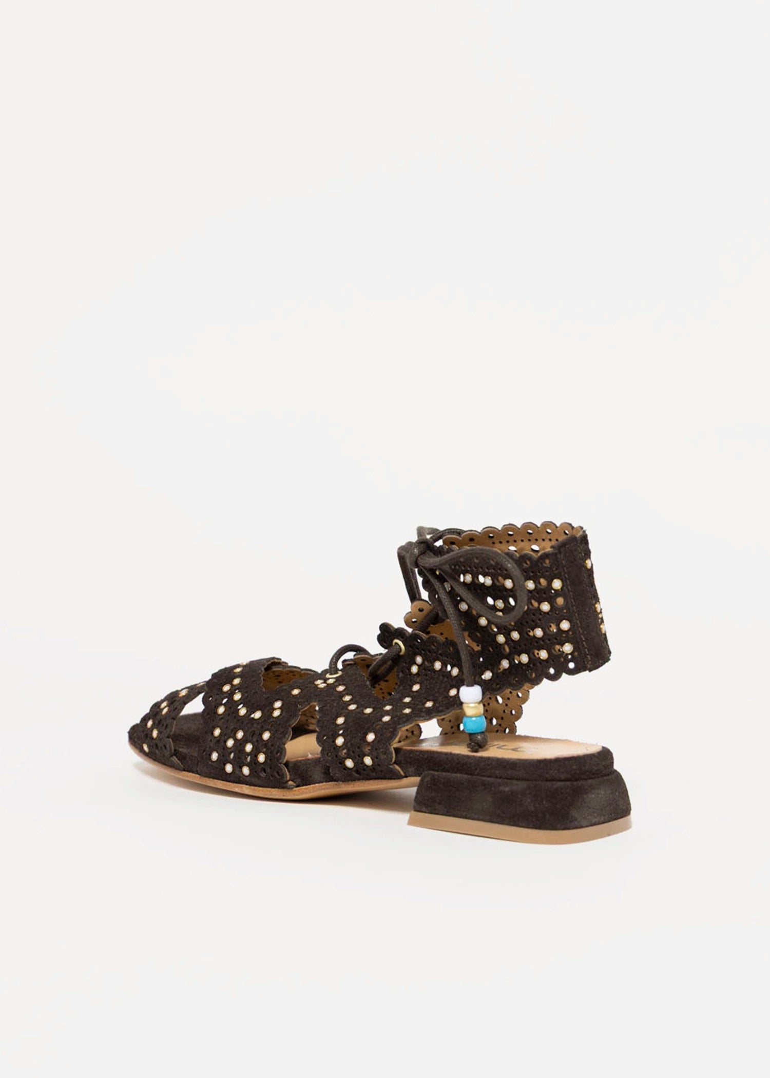 swatch_Brown Suede l'idea gladiator sandal