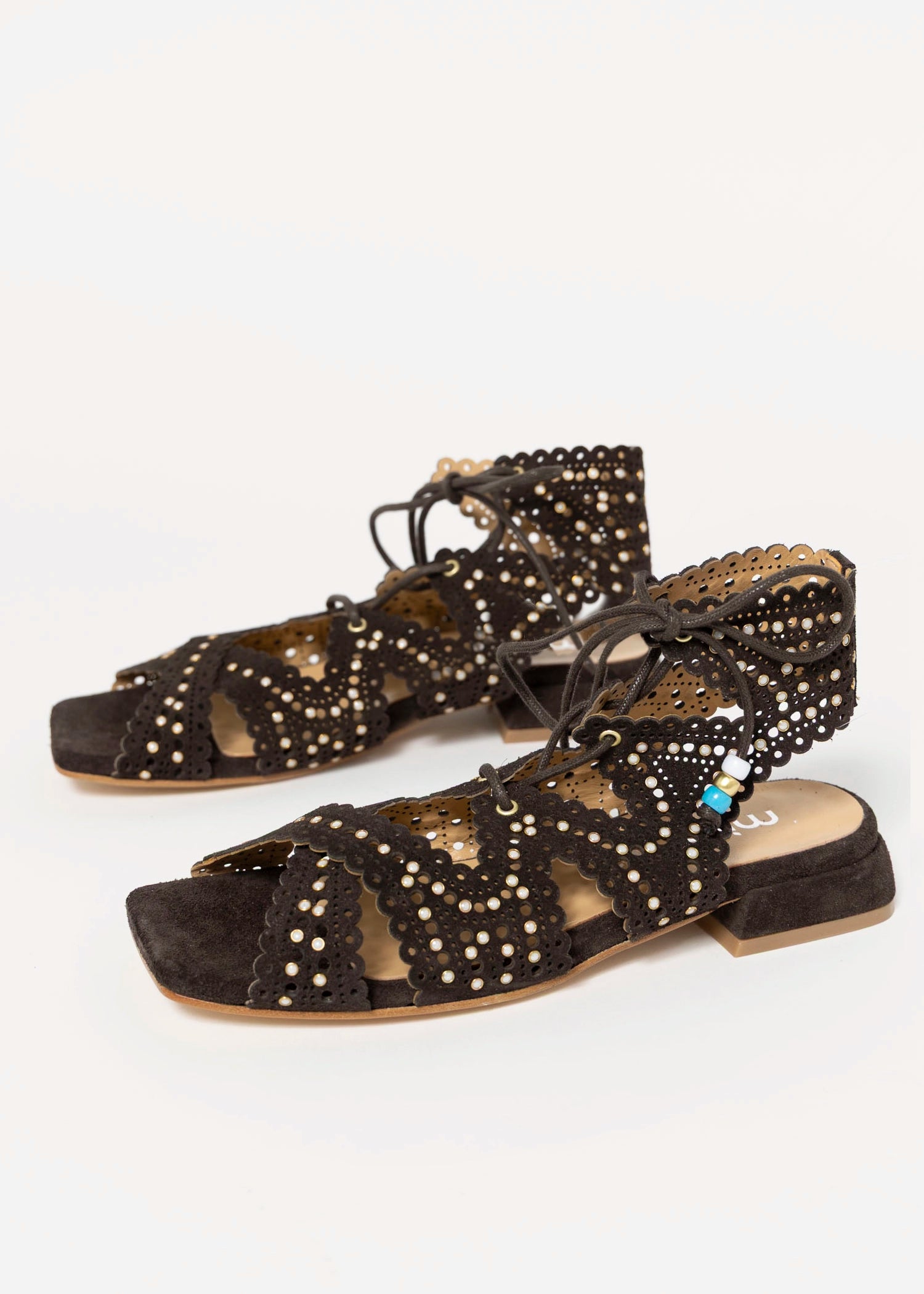 swatch_Brown Suede l'idea gladiator sandal