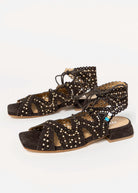 swatch_Brown Suede l'idea gladiator sandal
