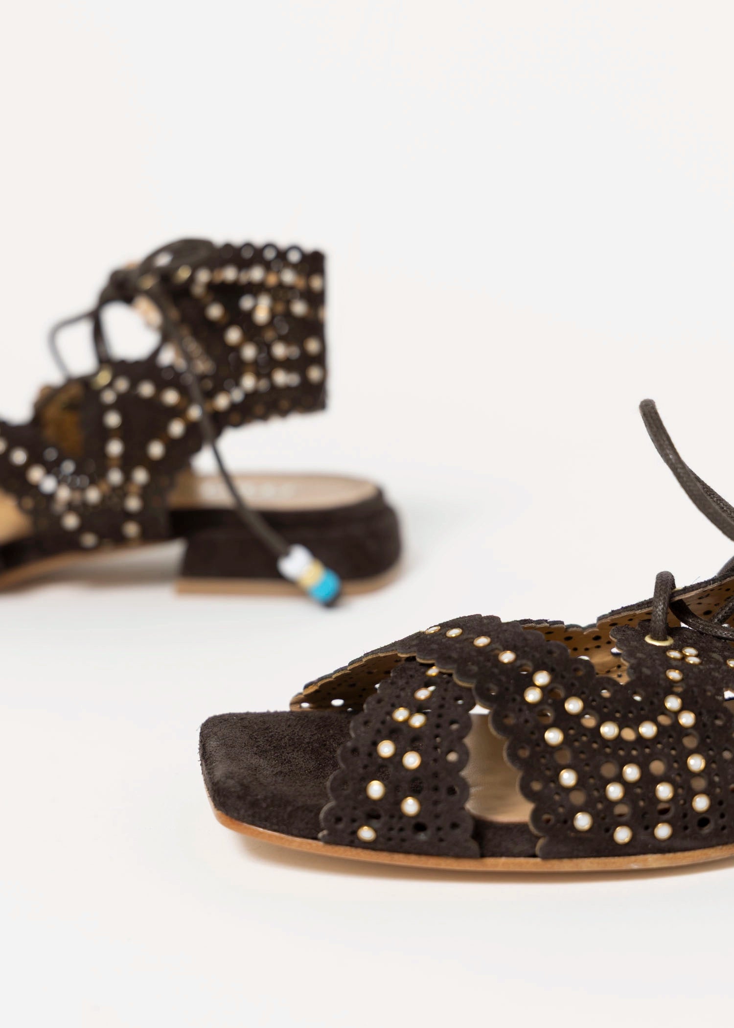 swatch_Brown Suede l'idea gladiator sandal