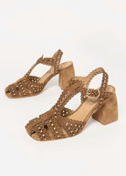 swatch_Tan Leather heeled fisherman sandal