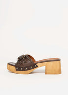 swatch_Brown Leather l'idea clog sandal