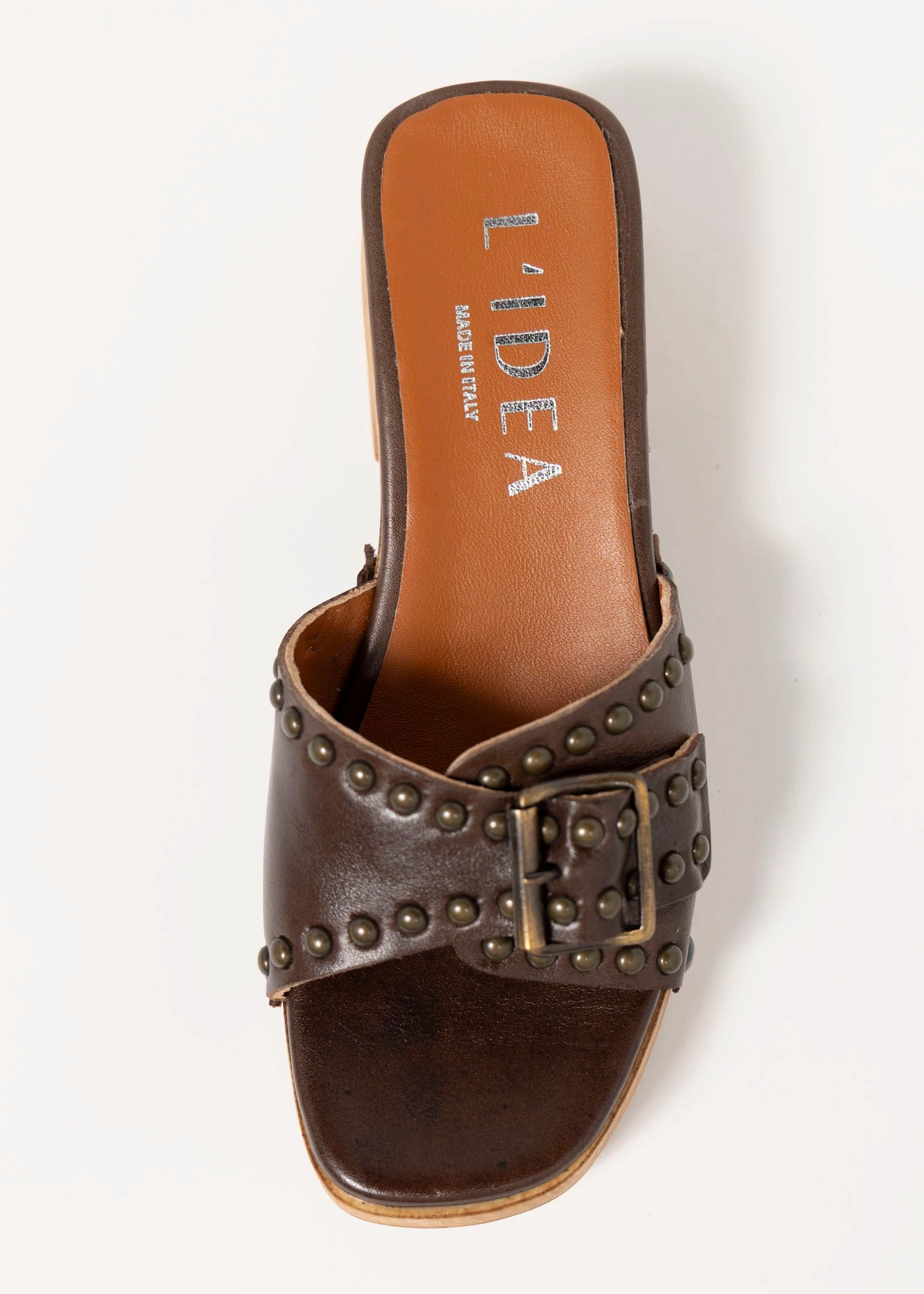 swatch_Brown Leather l'idea clog sandal