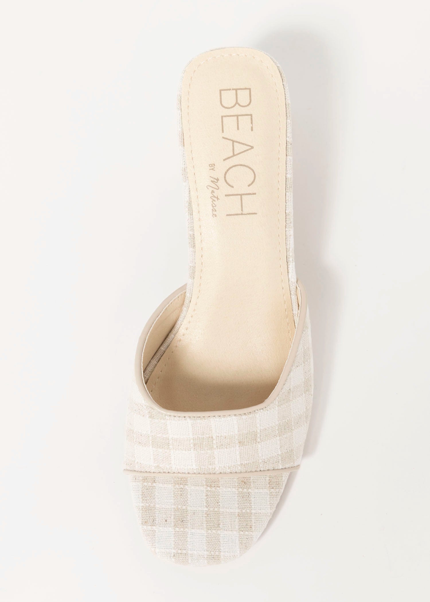 swatch_Natural Check coconuts birdie heeled sandal
