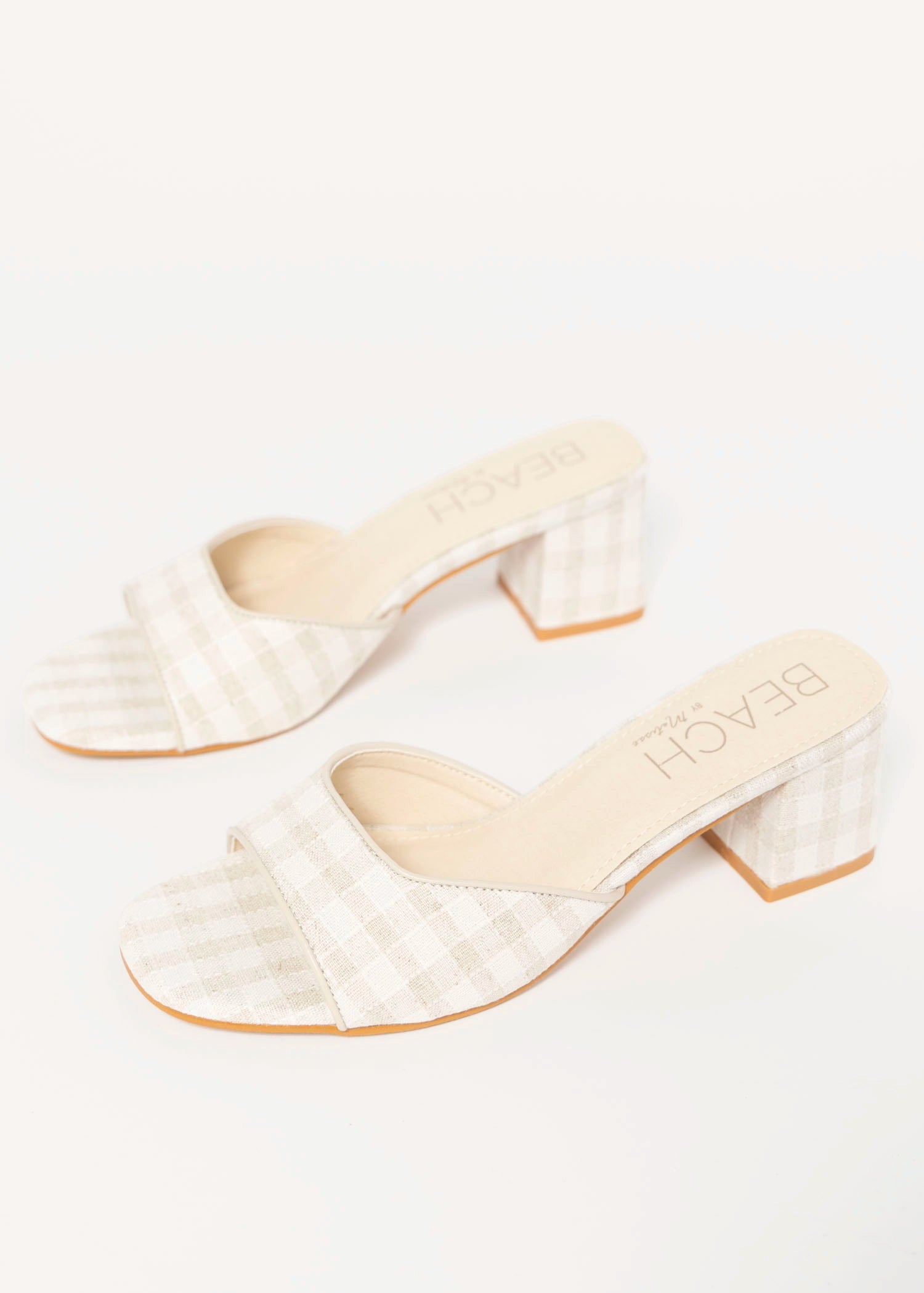 swatch_Natural Check coconuts birdie heeled sandal
