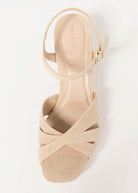 swatch_Beige suede pelle moda petina platform sandal