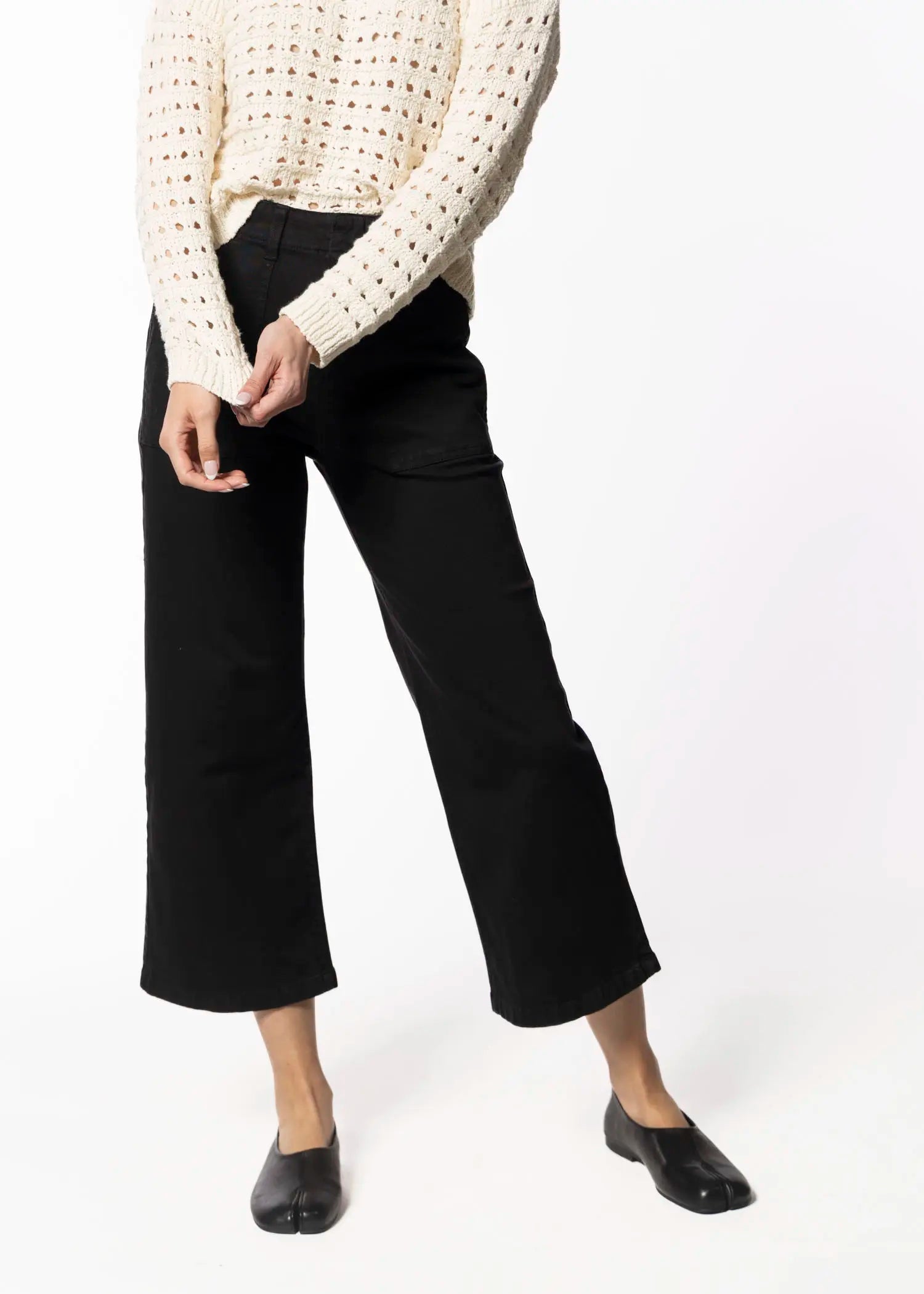 swatch_black sophia wide leg pant apparel