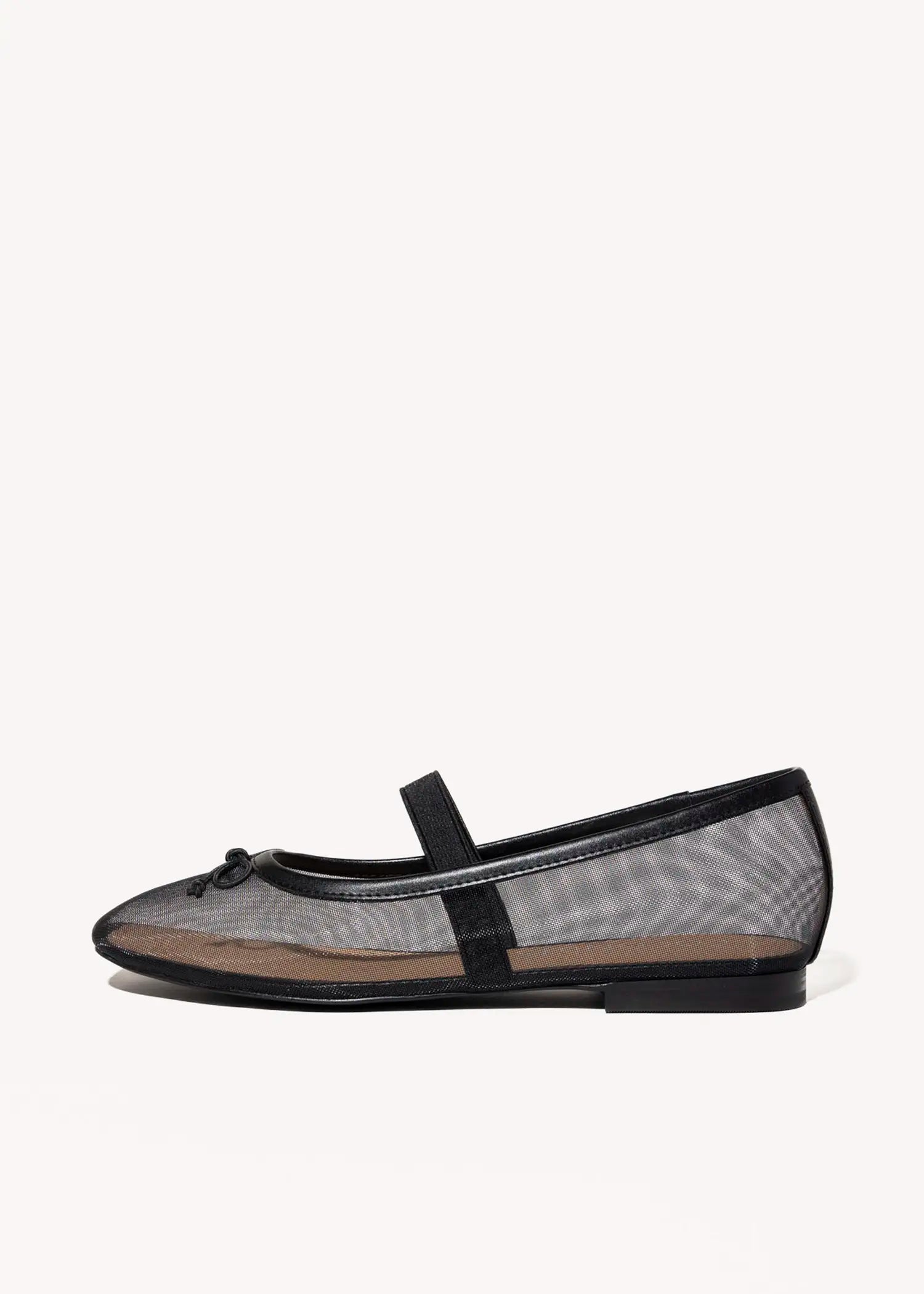 swatch_black bronx mesh flat flat shoes