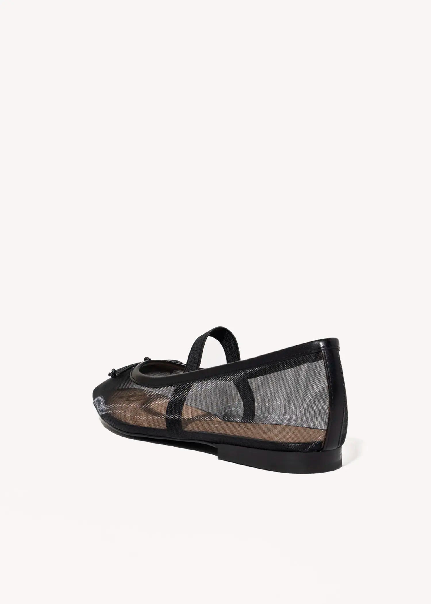 swatch_black bronx mesh flat flat shoes