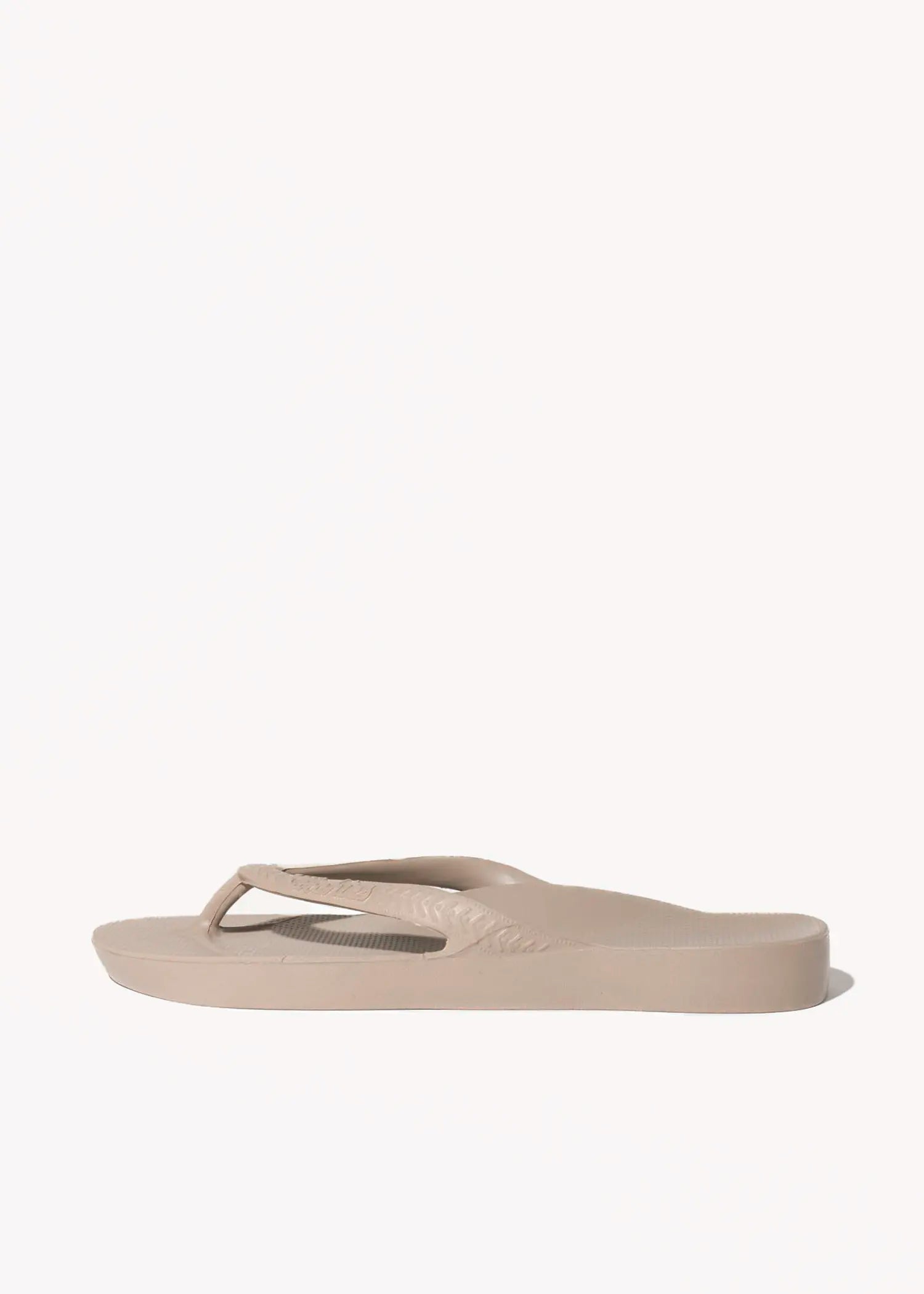 swatch_taupe arch support flip flop flat sandals