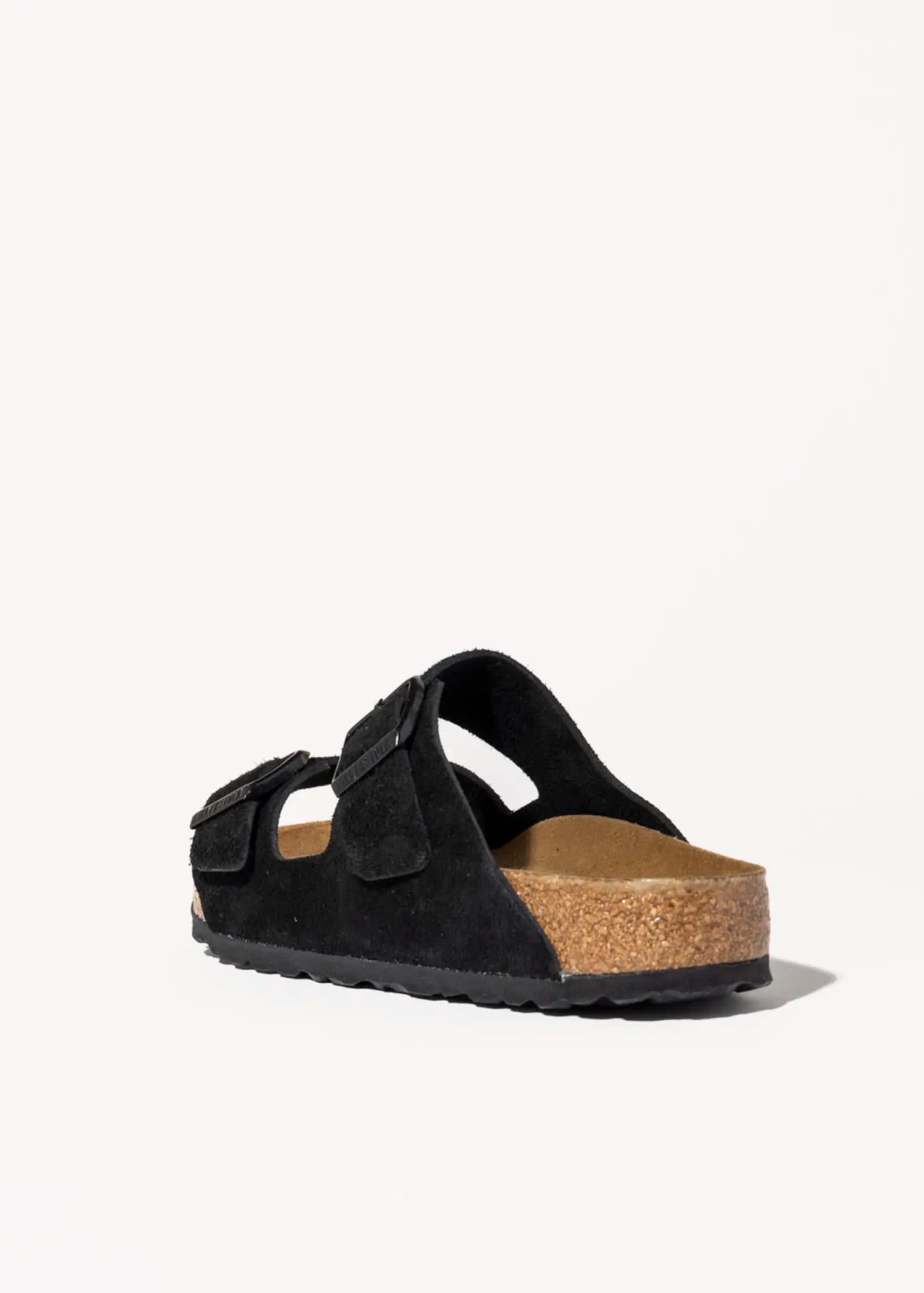 swatch_black suede arizona sandal flat sandals
