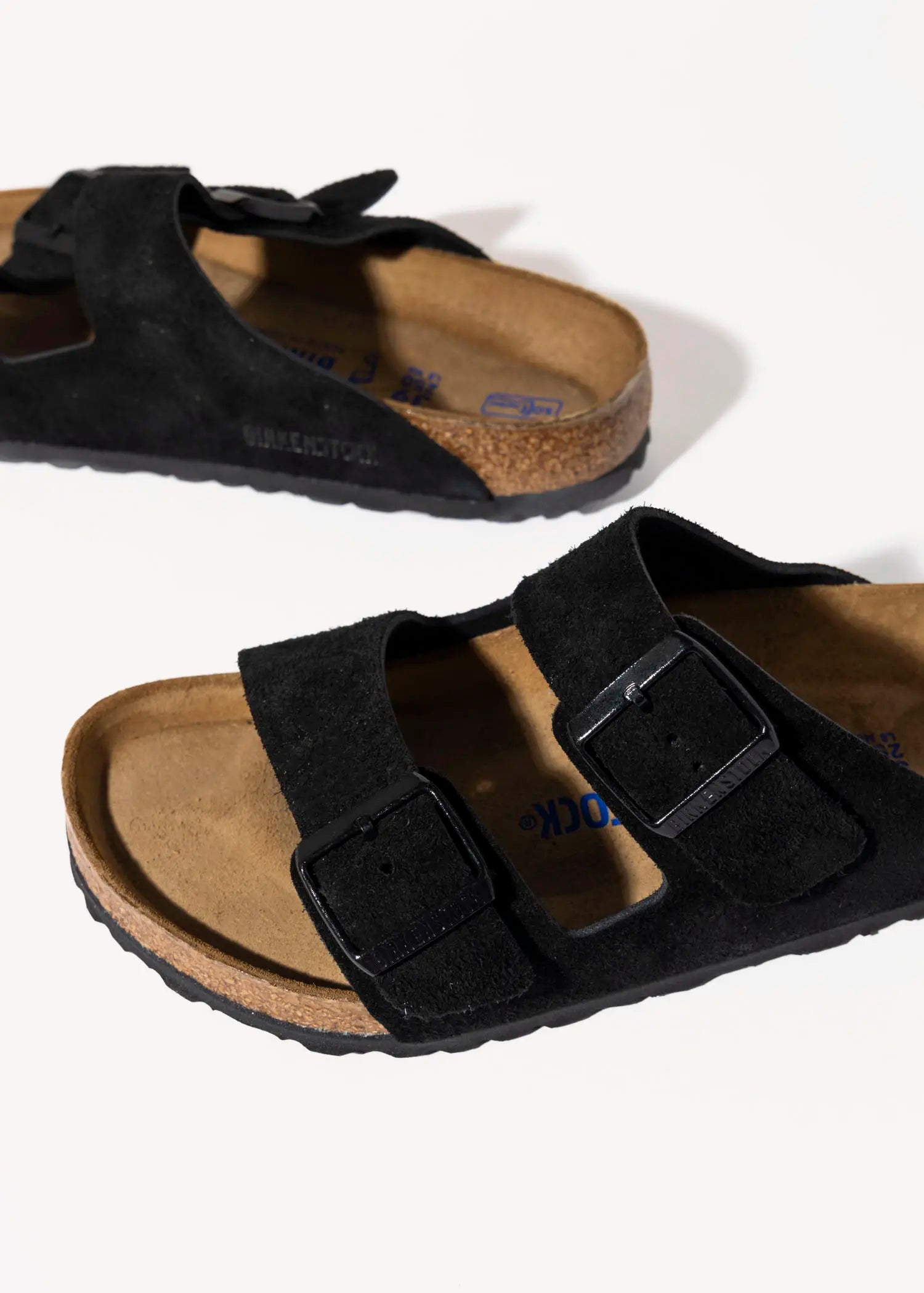 swatch_black suede arizona sandal flat sandals