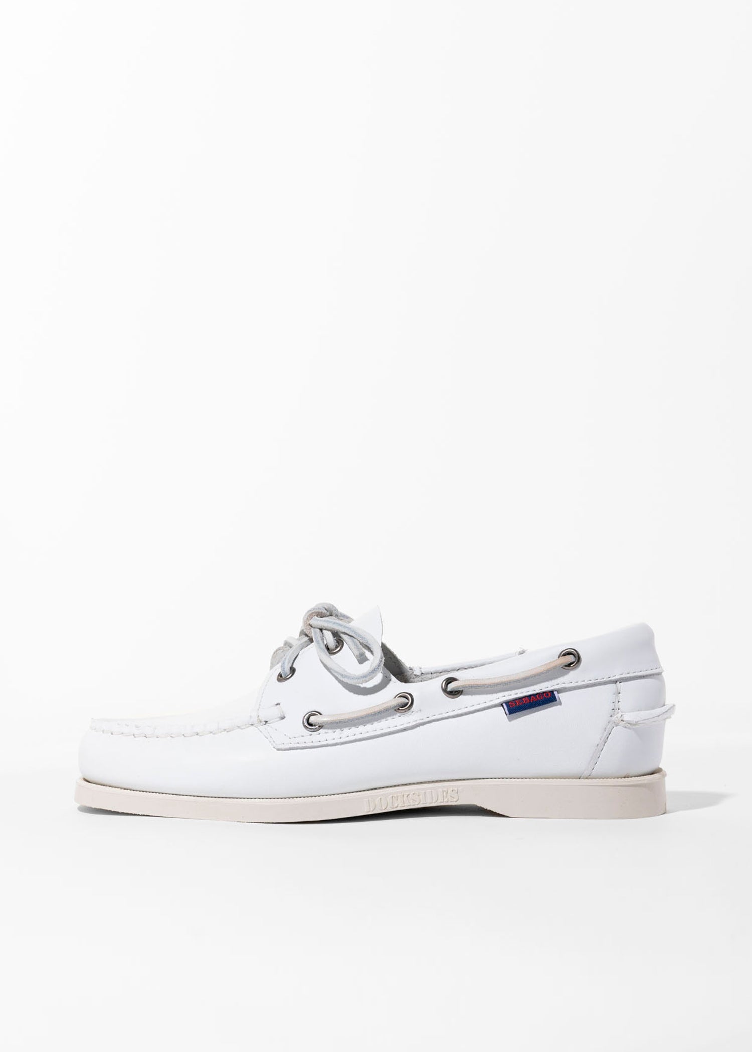 Sebago white boat shoes hotsell